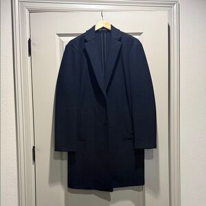 Zara Men's Navy Coat size medium